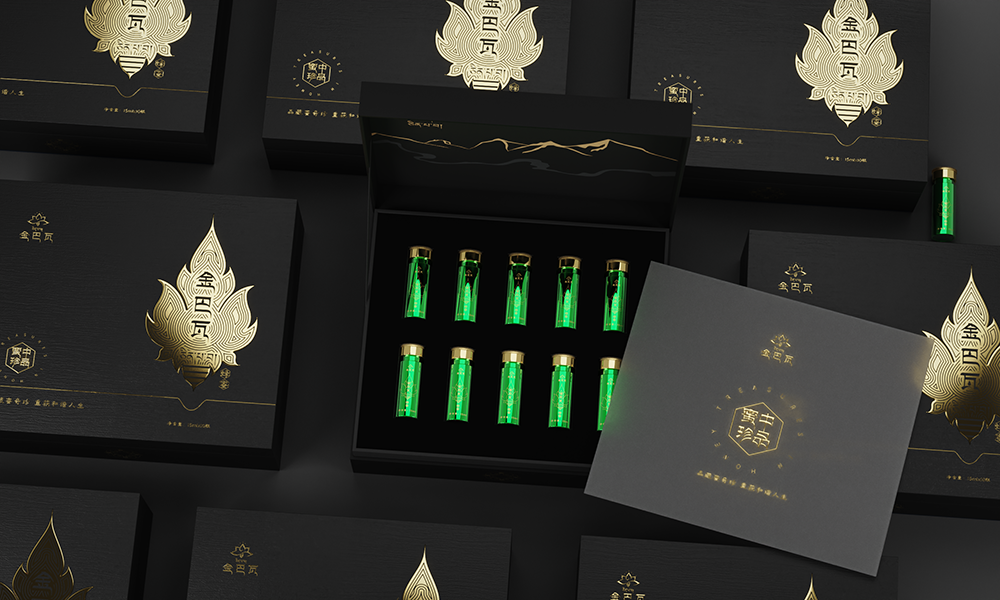 金巴瓦蜂蜜包装设计